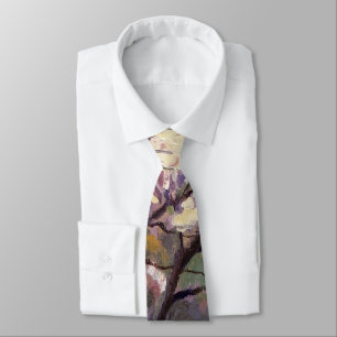 Apple Trees in Bloom Painting Tie