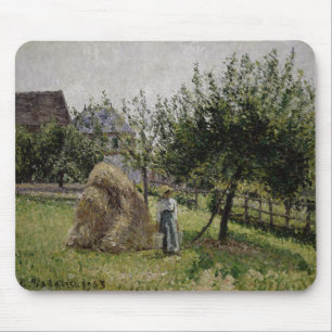 Apple Trees in Eragny Sunny Morning Mouse Pad