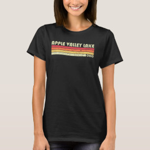 Apple Valley Lake Ohio Funny Fishing Camping Summe T-Shirt