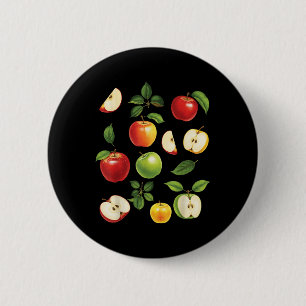 Apple Varieties Different Kinds Apple Picker Harve 2 Inch Round Button