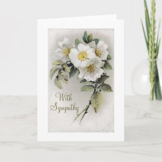 Apple vintage fleurissent carte de sympathie