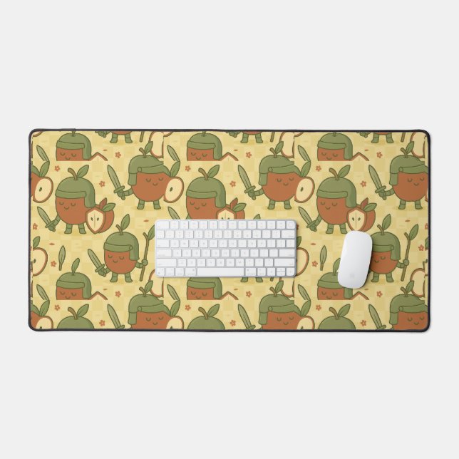 Apple Warriors Brave Fruit  Desk Mat (Keyboard & Mouse)