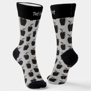 Apple White Pattern Socks