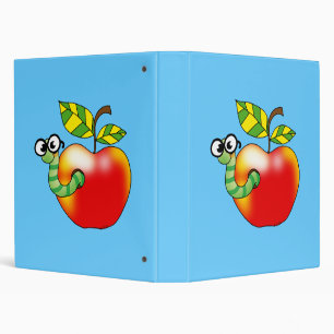 Apple & Worm, back to school Binder