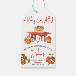Apple-y Ever After!  Apple Bridal Shower Favour Gift Tags