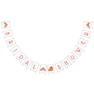 Apple-y Ever After!  Bridal Shower Decorations Bunting Flags