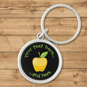 Apple Yellow Keychain