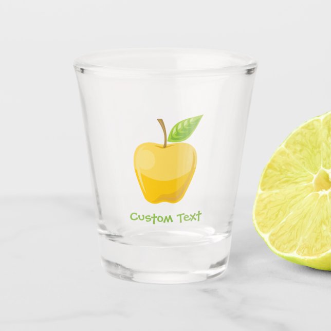 Apple Yellow Shot Glass (Front)