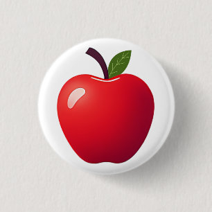 Apples!  1 inch round button