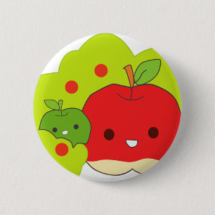 apples 2 inch round button