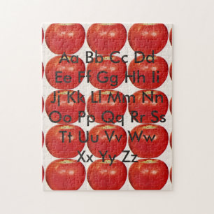Apples alphabet chart jigsaw puzzle