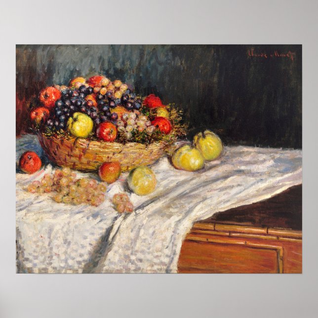 Apples and Grapes (1879–1880) by Claude Monet Poster (Front)