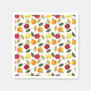 Apples and Leaves Napkin