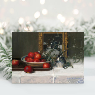 Apples and Mistletoe   Lucie R. A. Laridon Card