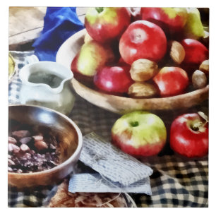 Apples And Nuts Tile