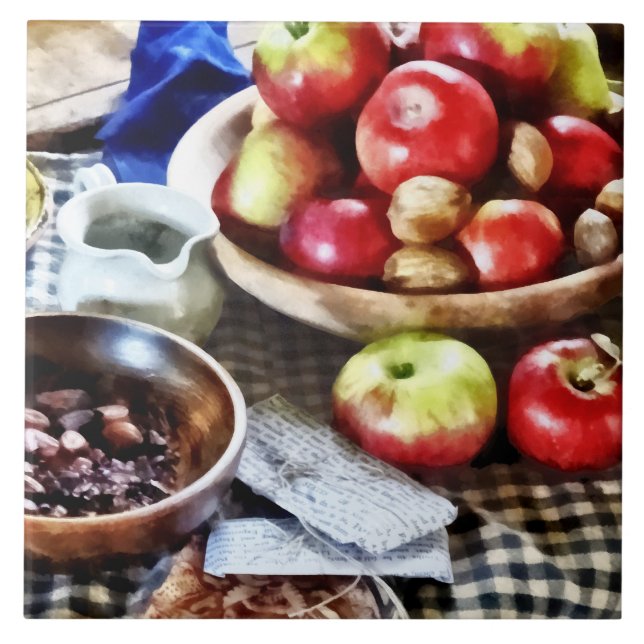 Apples And Nuts Tile (Front)