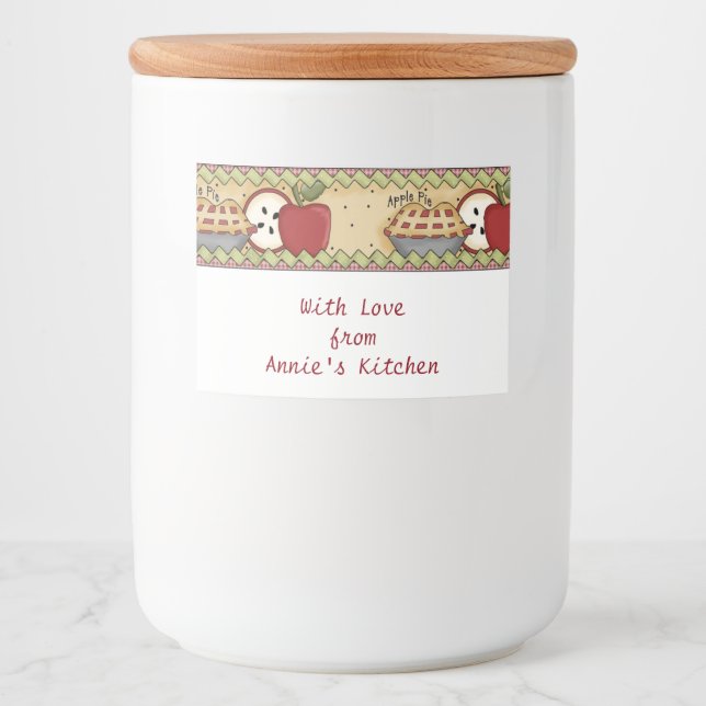 Apples and Pie Food Label (Front)