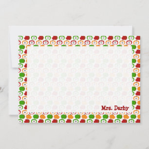 Apples! Apples! Apples! Personalized Stationery Card