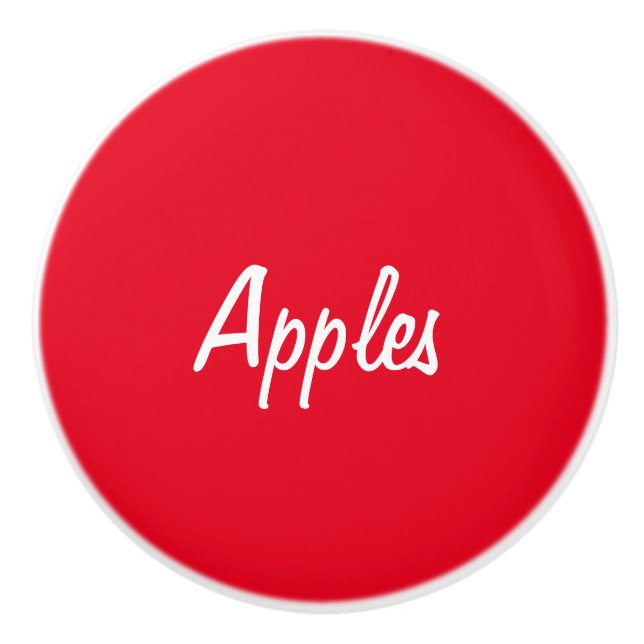 Apples Ceramic Knob (Front)