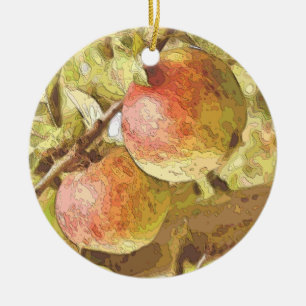 APPLES CERAMIC ORNAMENT