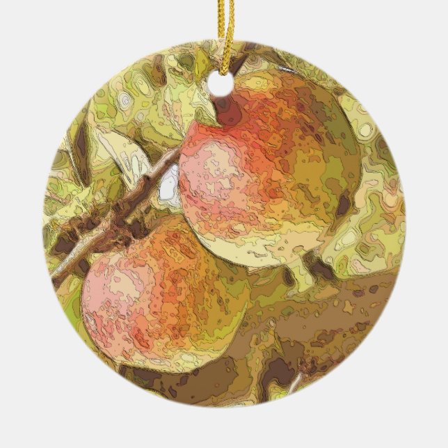 APPLES CERAMIC ORNAMENT (Front)