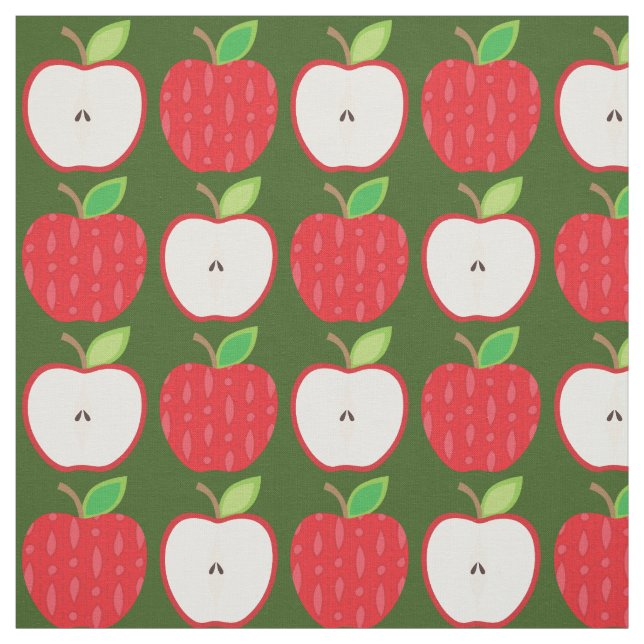 Apples Cute Teacher Fabric (Swatch)