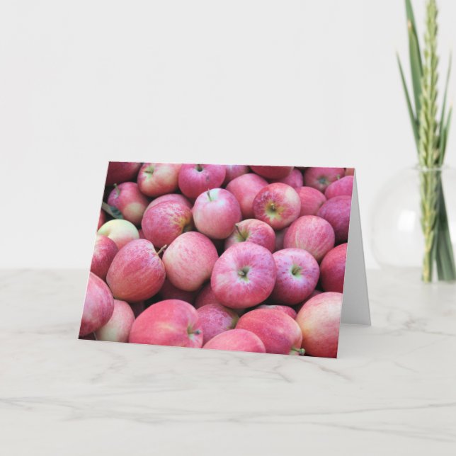 Apples Fresh From The Orchard Holiday Card (Front)