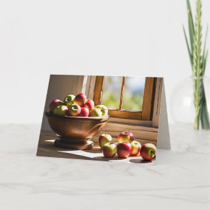 Apples In A Bowl Birthday Card