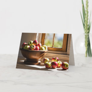 Apples In A Bowl for Thinking of You Card