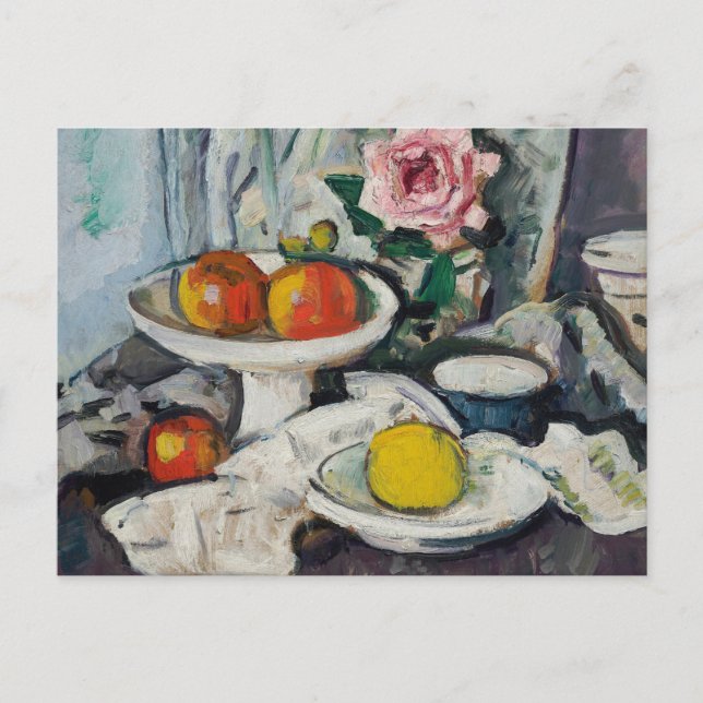 Apples in a White Fruitbowl | George Leslie Hunter Postcard (Front)