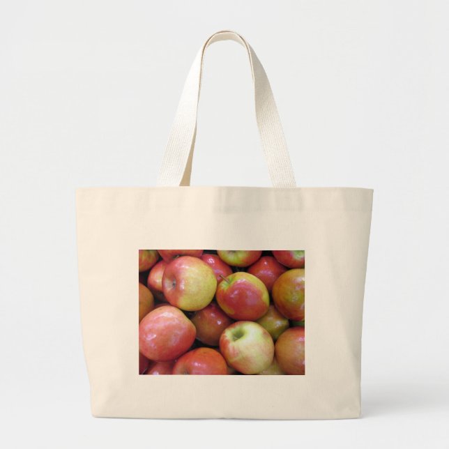 Apples Large Tote Bag (Front)