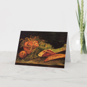 Apples, Meat and a Roll by Vincent van Gogh Card