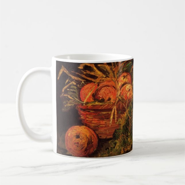 Apples, Meat and a Roll by Vincent van Gogh Coffee Mug (Left)