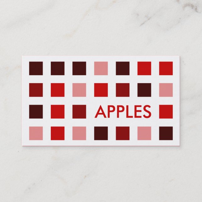 APPLES (mod squares) Business Card (Front)