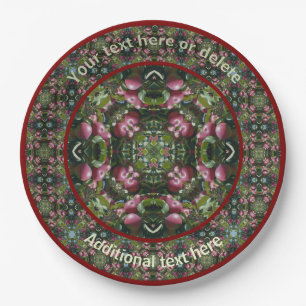 Apples Nature Art Personalized Party  Paper Plate