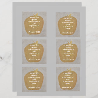 Apples of gold on silver, pattern, scrapbook paper