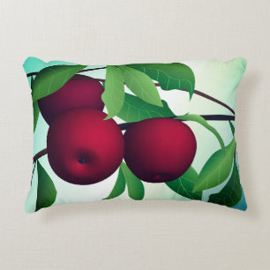 Apples on a Branch Decorative Pillow