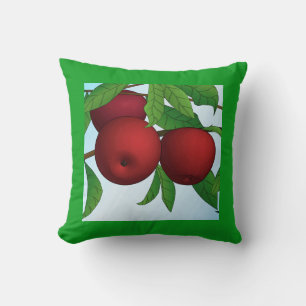 Apples on a Branch Throw Pillow