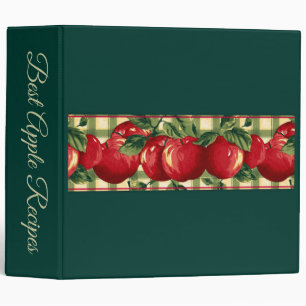 Apples on Gingham Binder