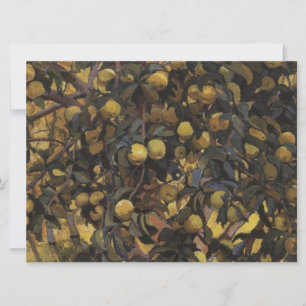Apples on the Branches of Trees (by Serebriakova) Card