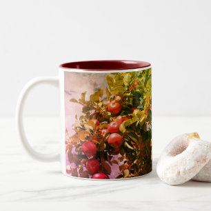 Apples On The Tree Nature Art Personalized    Two-Tone Coffee Mug