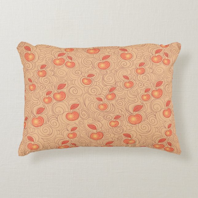 Apples Pattern Accent Pillow (Front)