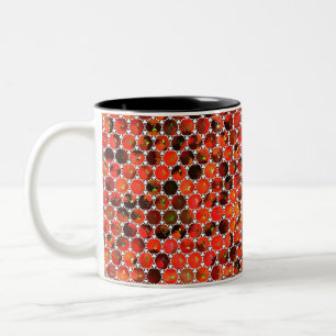 Apples Pattern artwork Two-Tone Coffee Mug