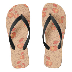 Apples Pattern Flip Flops