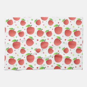 Apples pattern kitchen towel