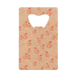 Apples Pattern Wallet Bottle Opener