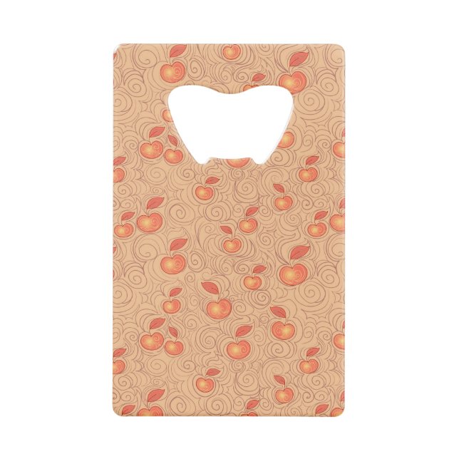 Apples Pattern Wallet Bottle Opener (Front)