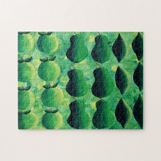 Apples Pears and Limes Painting Jigsaw Puzzle (Horizontal)