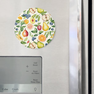 Apples Pears Blueberries Oranges Fruits Magnet