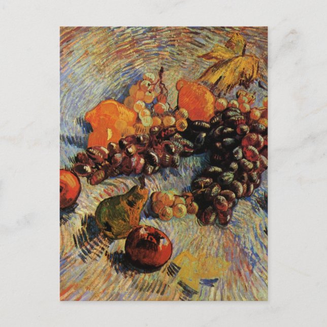 Apples, Pears, Lemons, Grapes by Vincent van Gogh Postcard (Front)